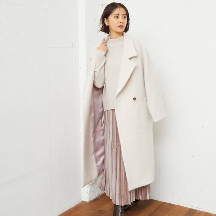 90s LAUTREAMONT モヘアシャギー ショートコート ビッグカラー 楽天 