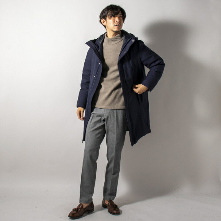 楽天市場】【河田フェザー】ストレッチ 撥水 ダウン コート 