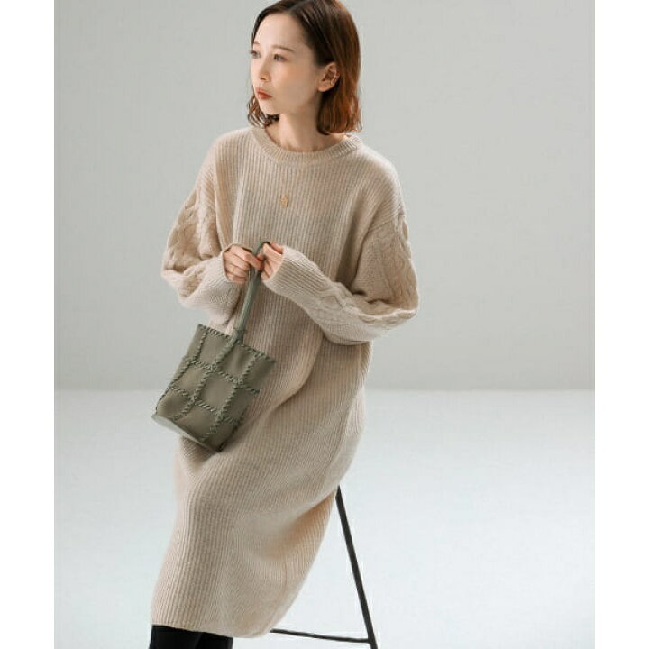 楽天市場 片畦ケーブルスリーブニットワンピース アーバンリサーチ ロッソ 丸井 マルイ 楽天市場店