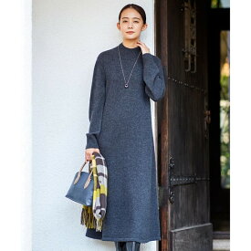 【洗える】MERINO　CASHMERE　ニット　ワンピース／Jプレス