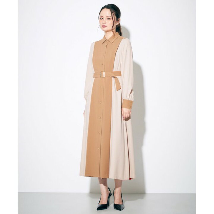 楽天市場 シャツカラー配色ワンピース グレースコンチネンタル 丸井 マルイ 楽天市場店