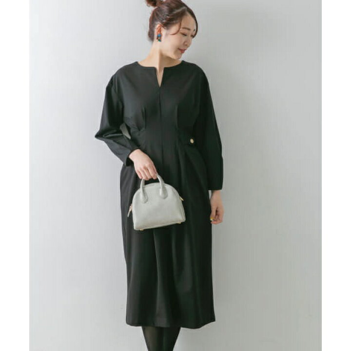 楽天市場】キーネックウエストタックカットワンピース／アーバン  