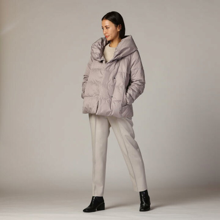楽天市場】【WEB別注色あり】ボリューム襟のショートダウンコート 