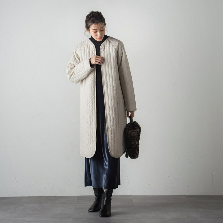 楽天市場】【WEB限定】キルティングロングコート／ドロワットロート 