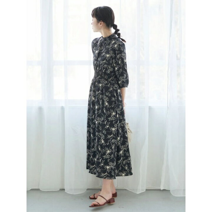 楽天市場 花柄スタンドフリルワンピース アースミュージック エコロジー Earth Music Ecology 丸井 マルイ 楽天市場店
