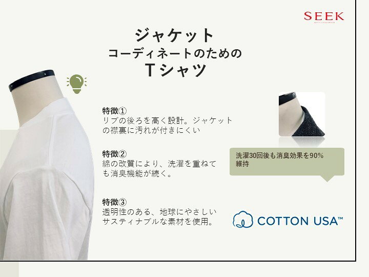 楽天市場】【SEEK】【ジャケット専用】Tシャツ／シーク（SEEK  