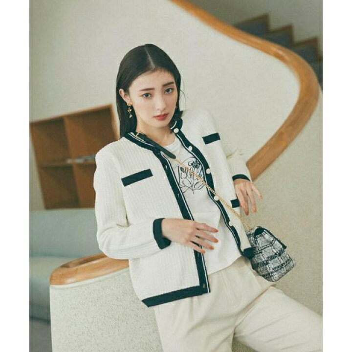 楽天市場】ニットツイードカーディガン／ジル バイ ジルスチュアート  