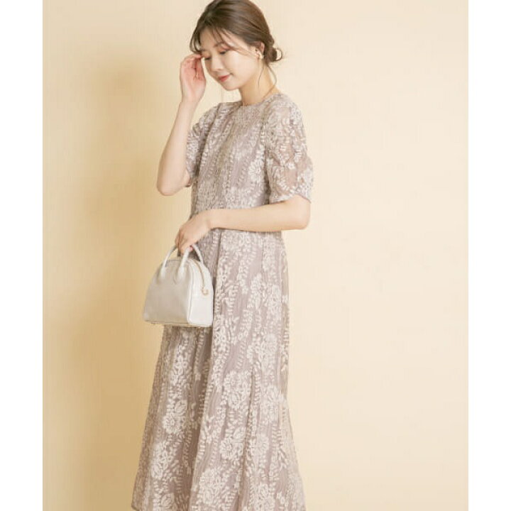 楽天市場】kaene 配色レースエプロンワンピース／アーバンリサーチ  