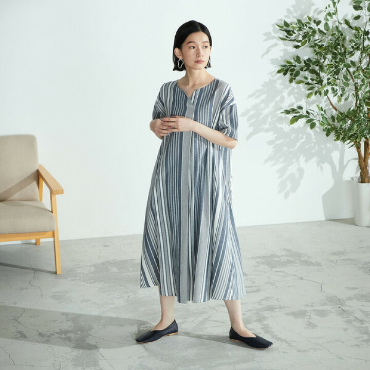 楽天市場 アッパッパ ストライプ柄 ワンピース コムサイズム Comme Ca Ism 丸井 マルイ 楽天市場店