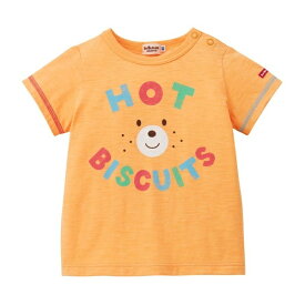 くまのお顔ロゴ半袖Tシャツ／ミキハウス ホットビスケッツ（MIKIHOUSE HOT BISCUITS）