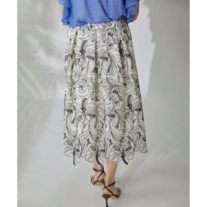 楽天市場】フラワー刺繍ギャザースカート／グレースコンチネンタル  