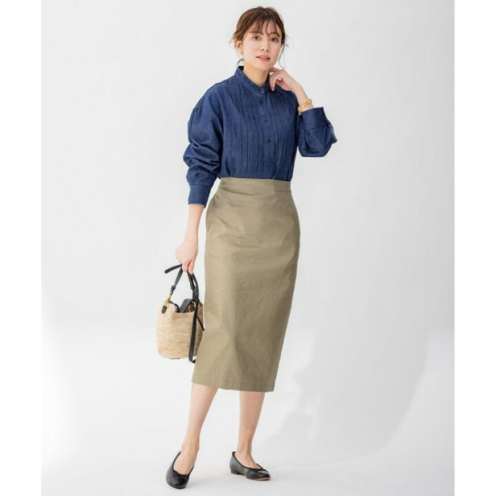 楽天市場】【WEB限定】ライトダンガリー ピンタック シャツ／23区 