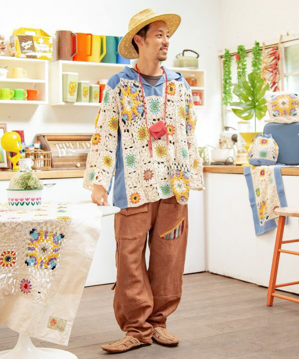 楽天市場】【チャイハネ】ハンドメイド クロッシェフーディー 