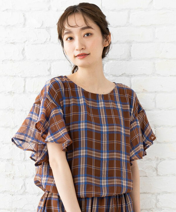 楽天市場】【大きいサイズ】9号・15号(M・3L)シアーチェックジャカード 