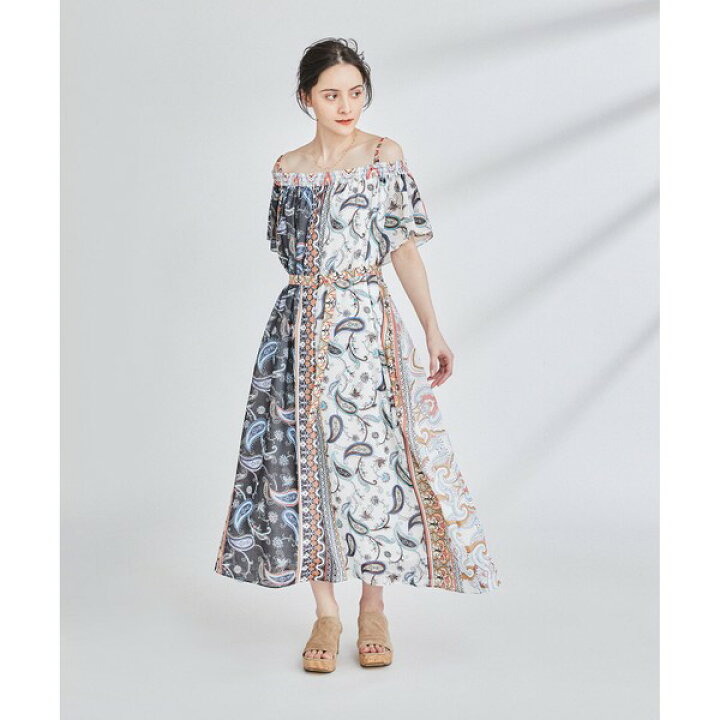 楽天市場】エスニックプリントオフショルワンピース／グレース  