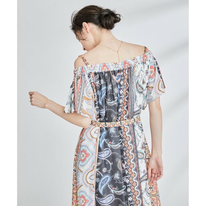 楽天市場】エスニックプリントオフショルワンピース／グレース  