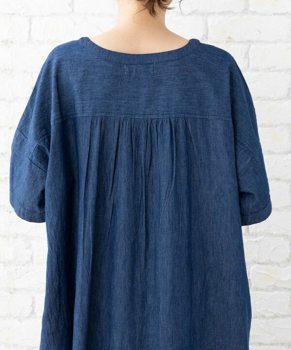 新品タグ 未着 フォント ラブ/サブストリート キーネックデニムワンピース 