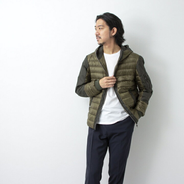 楽天市場】【HERNO／ヘルノ】コンビフーデッド MA−1ブルゾン 