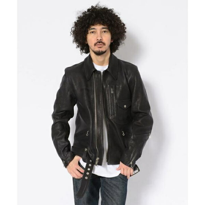 楽天市場】D-ポケ レザージャケット／D-POCKET DEER LEATHER JACKET 