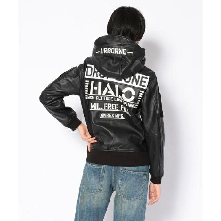 楽天市場】ウイメンズ レザー フーディー ハロ／LEATHER HOODIE HALO 