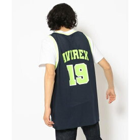 メッシュバスケットボールタンクトップ／MESH BASCKETBALL TANK／アヴィレックス（AVIREX）