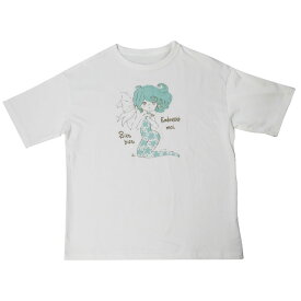 水森亜土 ビッグTシャツ リボン ホワイト M 亜土ちゃん／パーフェクト・ワールド・トーキョー（Perfect World Tokyo）