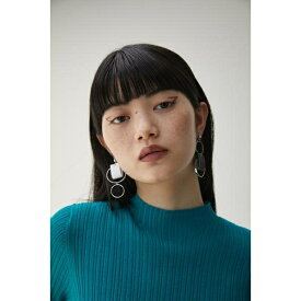 BICOLOR FAUX LEATHER EARRINGS／アズールバイマウジー（AZUL BY MOUSSY）
