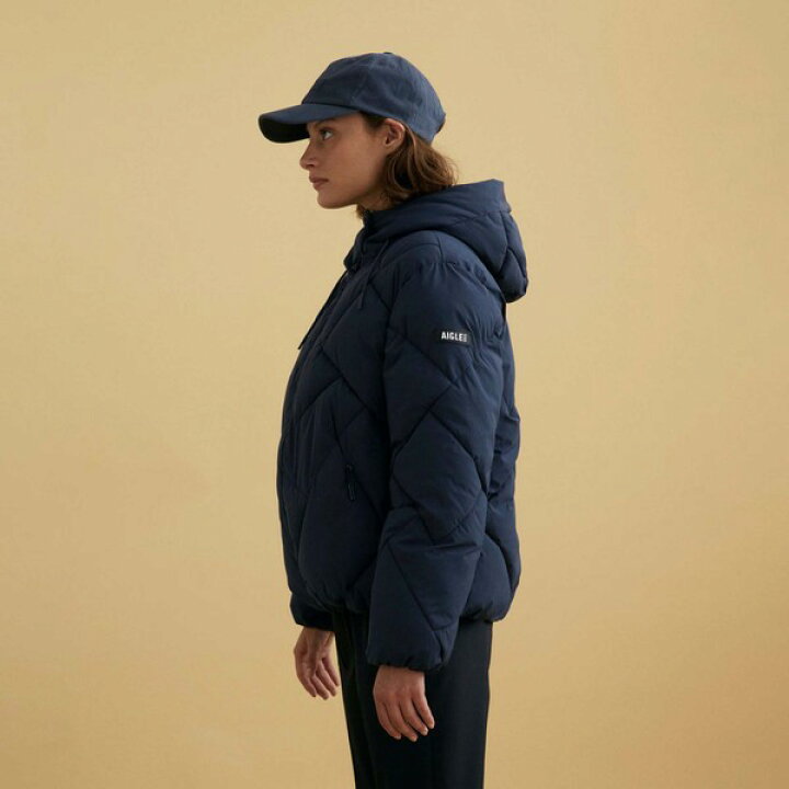 楽天市場】AIGLE 撥水 ショートパデッドフーデッドジャケット 