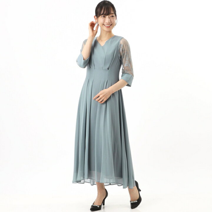 楽天市場】【結婚式・二次会・パーティ】シフォンロングワンピース  