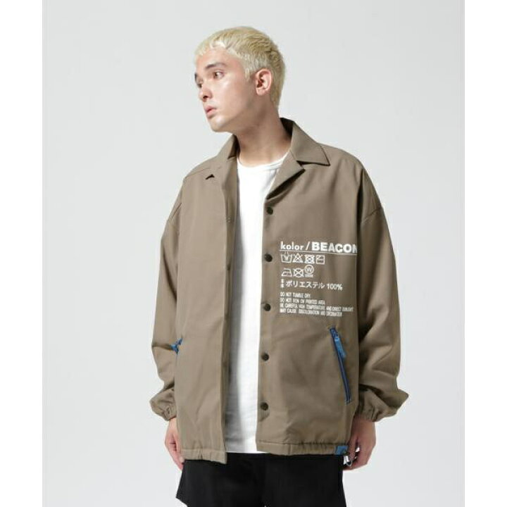 楽天市場】Kolor／BEACON／カラービーコン／Coach Jacket／コーチ  