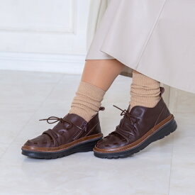 アウトステッチレザーシューズ／JS ハートレーベル（JS Heartlavel）