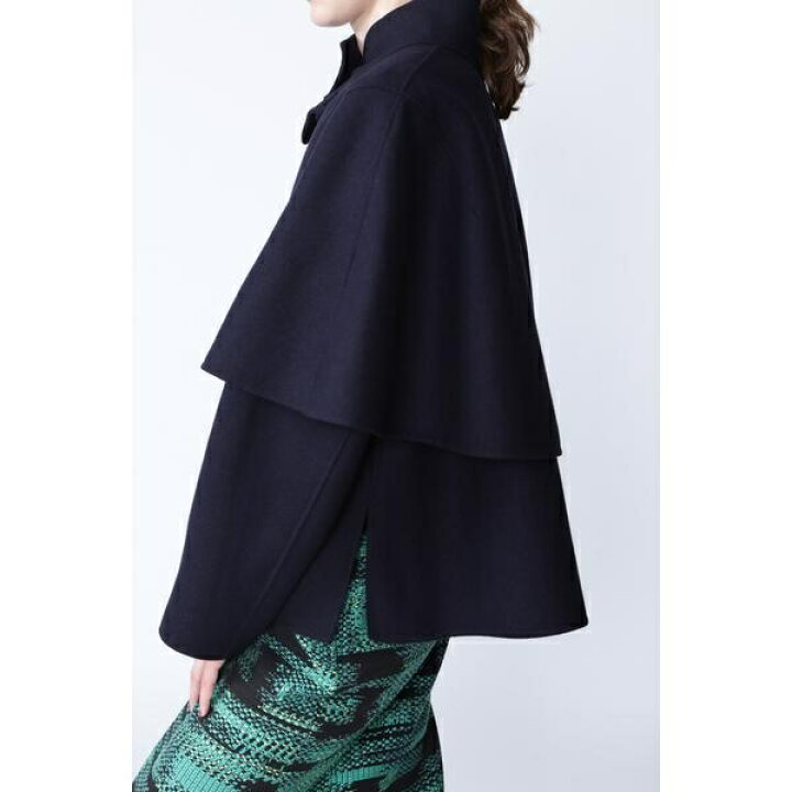 楽天市場】ライトリバーケープ付きノーカラージャケット／アドーア  