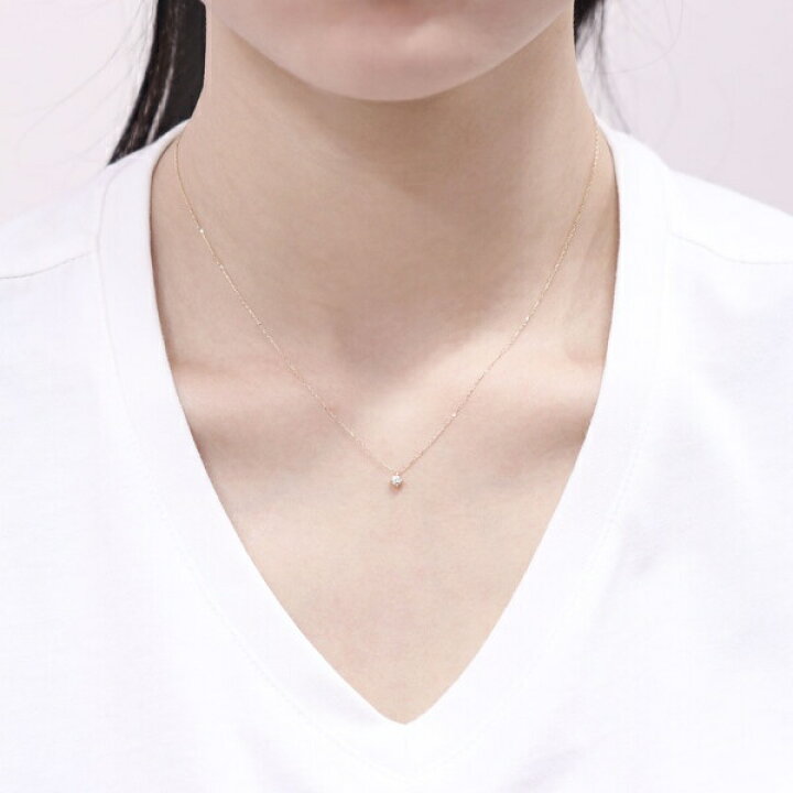 楽天市場】【WEB限定】K18 イエローゴールド ダイヤモンド ネックレス 