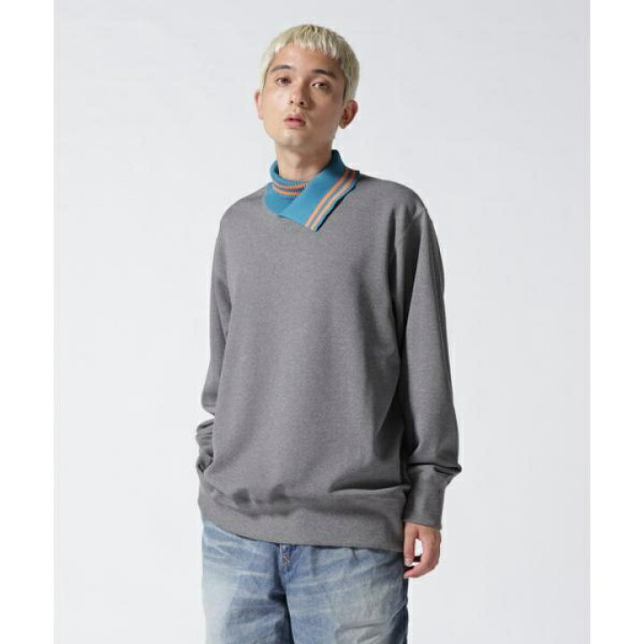 楽天市場】Kolor BEACON／カラービーコン／Bi Color Neck Sweat／バイ 