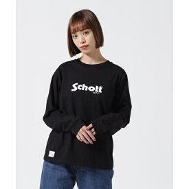 BASIC LOGO LS T-SHIRT／ベーシックロゴ ロングTシャツ／ショット（Schott）