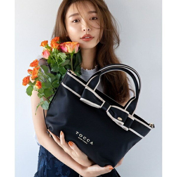 楽天市場】【撥水】BICOLOR RIBBON TOTE トートバッグ／トッカ（TOCCA 