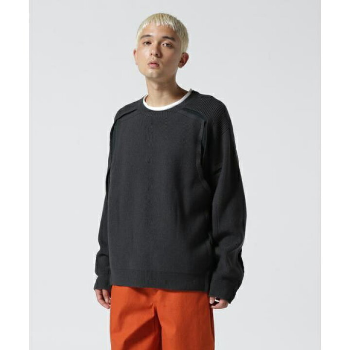 22AW Yoke broken crew neck Dark Navy ニット - メルカリ YOKE 