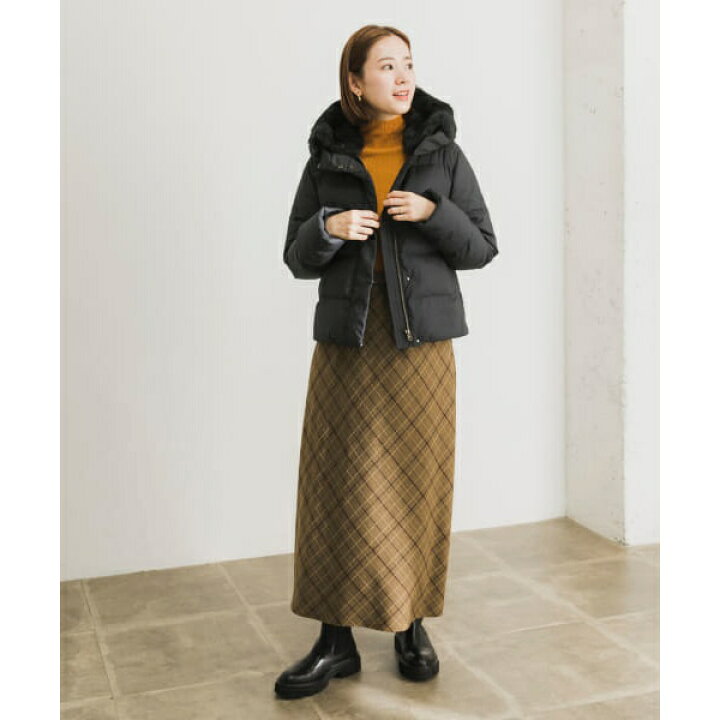 極美品】URBAN RESEARCH ラビットフードストレッチロングダウン 極美品 