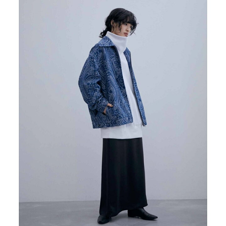 楽天市場】【WEB限定】インディゴペイズリー ジャガード ジップ 