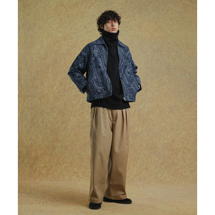 楽天市場】【WEB限定】インディゴペイズリー ジャガード ジップ 