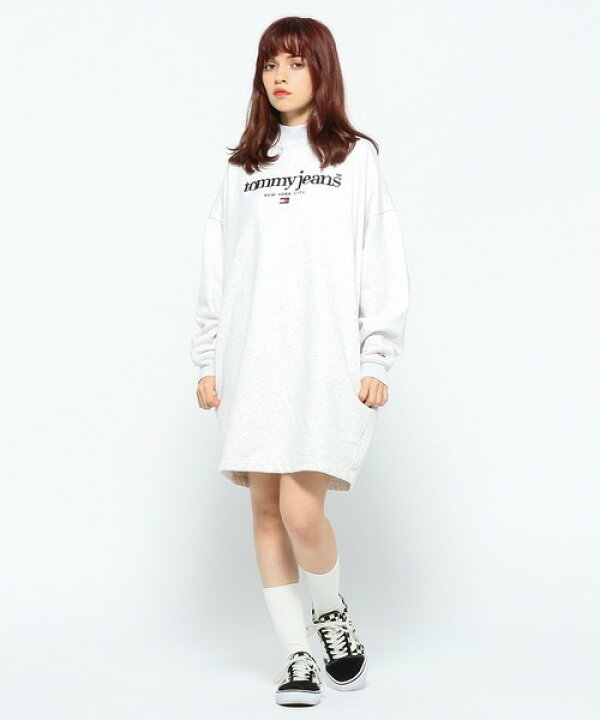 楽天市場】ハイネックスウェットワンピース／トミー ジーンズ（TOMMY 