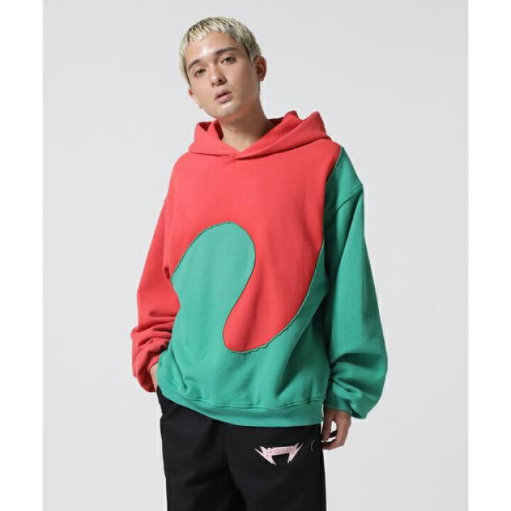 楽天市場】ERL／イーアールエル／SWIRL FLEECE HOODIE JERSY／パーカー  