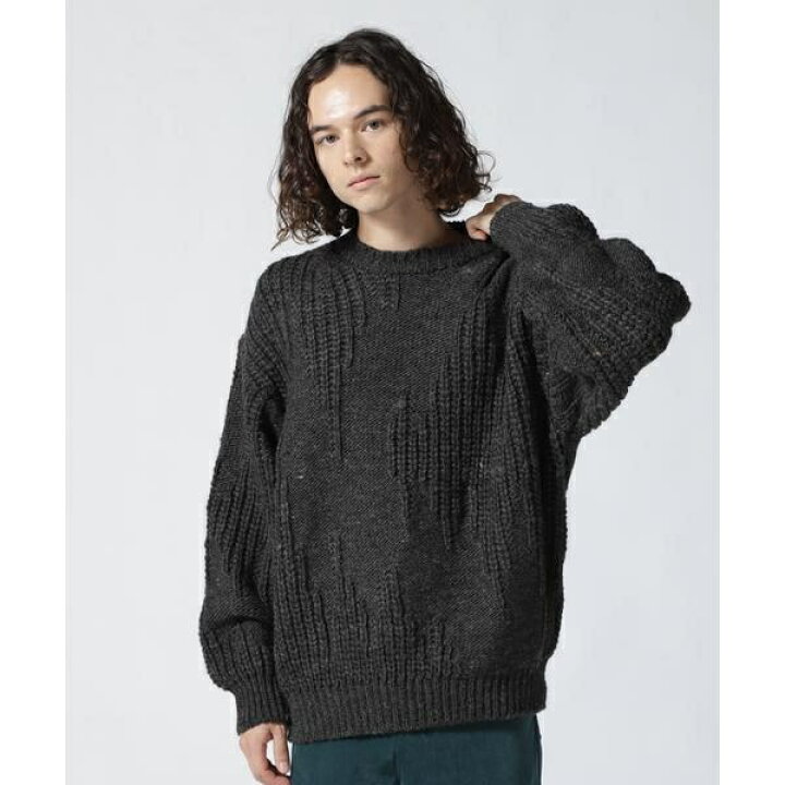 楽天市場】YOKE／ヨーク／Iregular Knitted Crewneck Sweater 