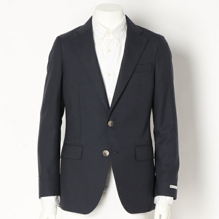 楽天市場】【CLASSICO TAPERED】ウールブレンド2釦ジャケット/ネイビー 