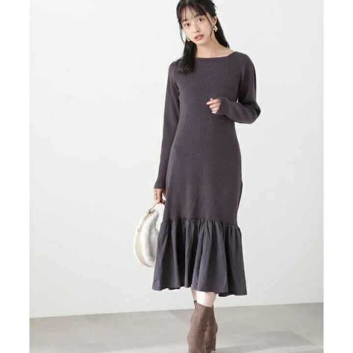 楽天市場】前後2Wayアシメヘムドッキングマーメイドニットワンピース  