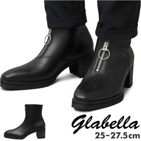 glabella Front Zip Heel Boots／バックヤードファミリー（BACKYARD FAMILY）