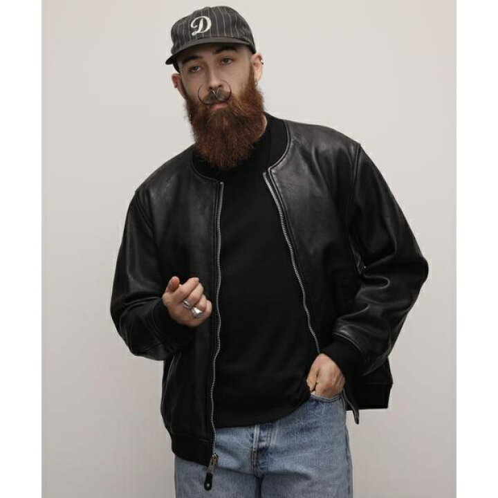 楽天市場】LEATHER JACKET BOWERY／レザージャケット バワリー MA-1 