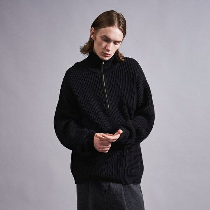 楽天市場】＜monkey time＞ E/L BLK/AZE HALF ZIP/ニット／モンキー 