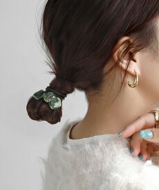 オーロラストーンヘアゴム／アネモネ（ANEMONE）