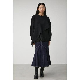 SHOULDER SLIT VOLUME KNIT TOPS／アズールバイマウジー（AZUL BY MOUSSY）